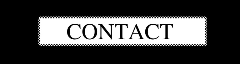 Bouton de contact style garage vintage avec inscription Contact.