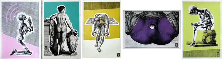 Affiches anatome - Sérigraphie TAMAM