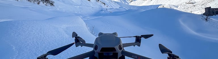 drone neige 