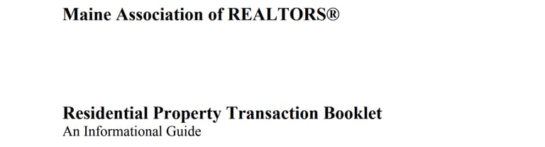 Residential Property Transaction Booklet