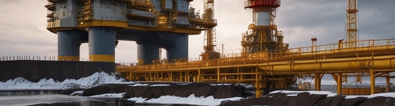 a large industrial building with a large pipework