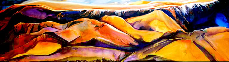 Vargas Art Abstract Mountains "Penelope"