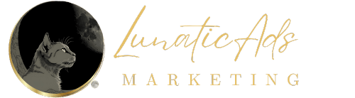 LunaticAds Marketing Logo gold