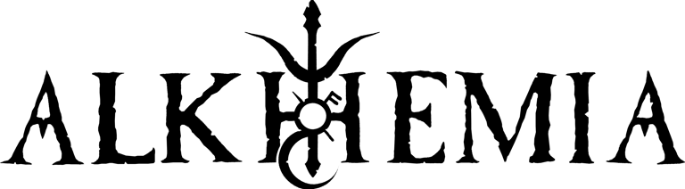 logo ALKHEMIA groupe black métal