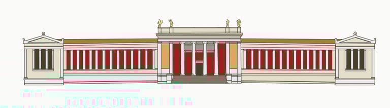 Illustration of the Hellenic National Archaeological Museum, Athens — deliaMAPS