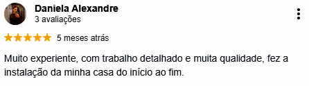 Avaliação de cliente