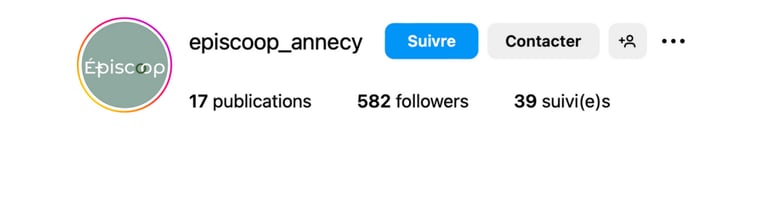 Capture d'écran du compte Instagram