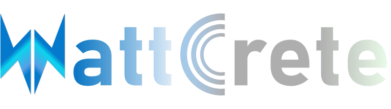 The official logo for the WattCrete project, a Horizon Europe MSCA initiative.