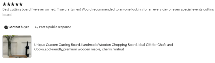 customer Joseph review of horacio & visconti custom design