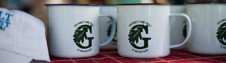 Group of Greenbelt Land Trust mugs