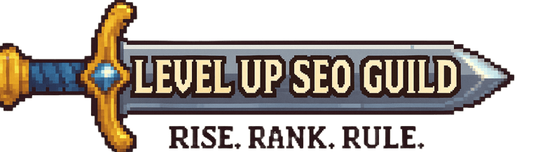 Level Up SEO Guild Boise SEO authority and ranking growth graphic.