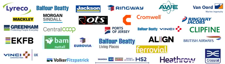Pro Earth customers shown as collection of logos