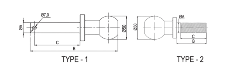 hitch ball specification