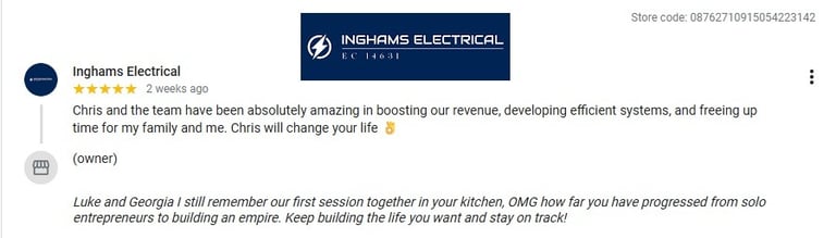 Inghams electrical google