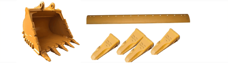 Refacciones OEM de herramientas de corte resistentes y de alto rendimiento. Contamos con cucharones,