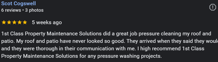 five star review soft washing