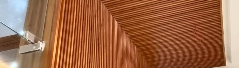 Wpc Panel Installed in ceiling