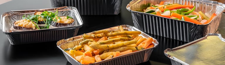 Mejores envases Take Away de aluminio para catering