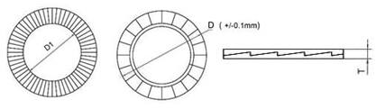 DIN 25201 , Kilitli pul, kilitlemeli pul, nord-lock pul