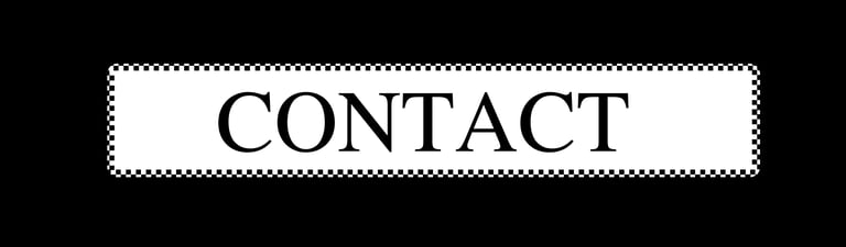 Bouton de contact style garage vintage avec inscription Contact.