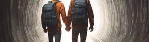 Two Boys Holding Hands