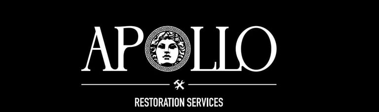a black and white logo with the words apollo restaurant and restaurant