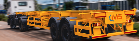 Lightweight Skeleton Trailer for 20ft & 40ft container transport – MS Engg Works.