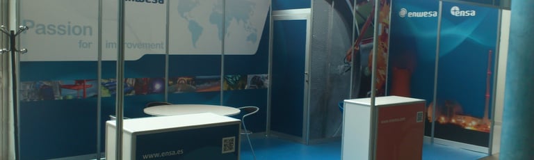 fabricación e instalación vinilo impreso stand Palexco Coruña