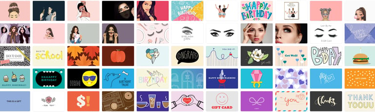 Tarjetas de regalo electrónicas pestañas por Ale Katy