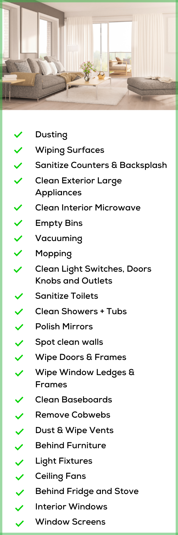 Premium deep cleaning service interior windows cleaning, behind fridge and stove cleaning