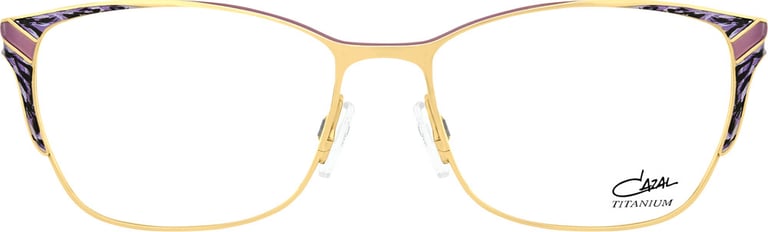 cazal damen gestell brille gold lila violett