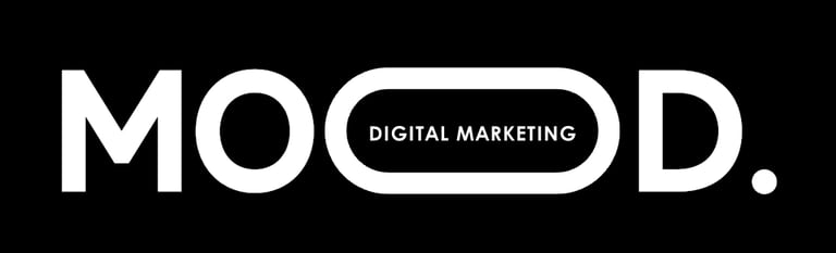 a black and white logo with the word mood