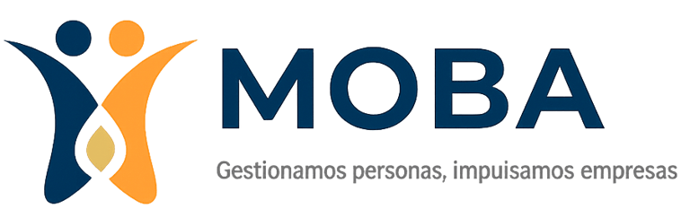 Logotipo de Líderes MOBA, empresa mexicana especializada en administración de nómina, reclutamiento de personal, asesoría jur