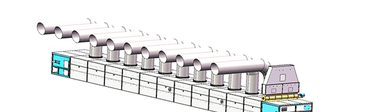 Horizontal drying cooling box