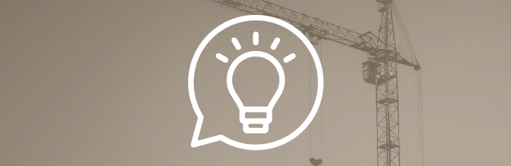 Conseil technique personnalisé pour le levage par grue – SMD Grues symbolisé par une icône d’ampoule