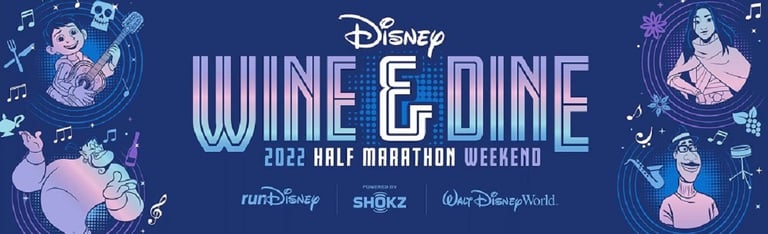 2022 runDisney Wine and Dine Half Weekend Logo