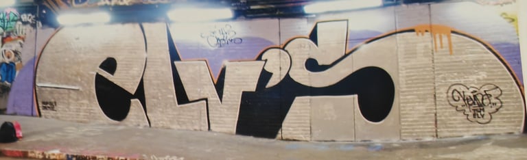 Kende ELVS tag — graffiti writing East London urban calligraphy roots