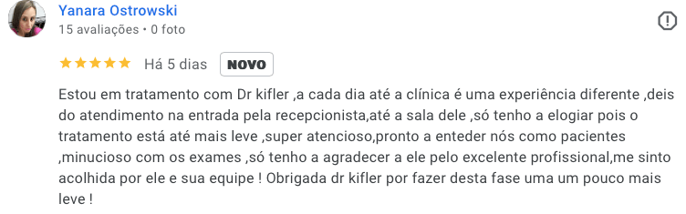 depoimento para dr klifer