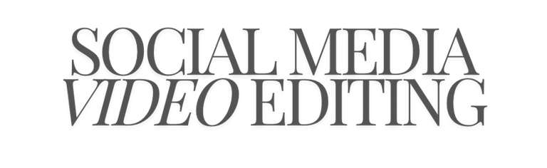 Social media video editing