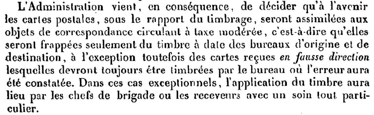 Instruction n°116 1874