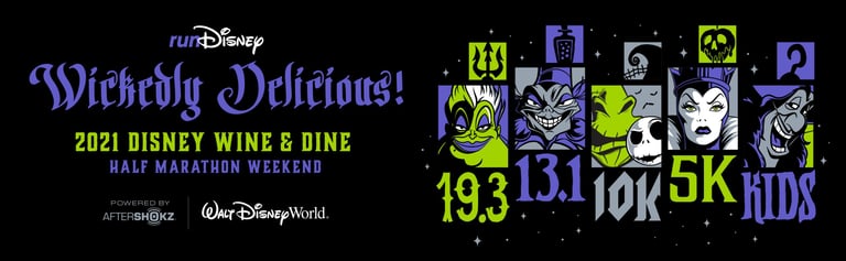 2021 runDisney Wine and Dine Half Marathon Weekend logo
