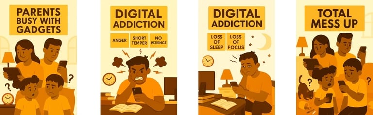 digital detox addiction image