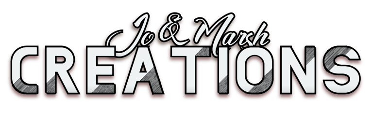 Jo and marsh creations logo for the footer, the bottom of the website