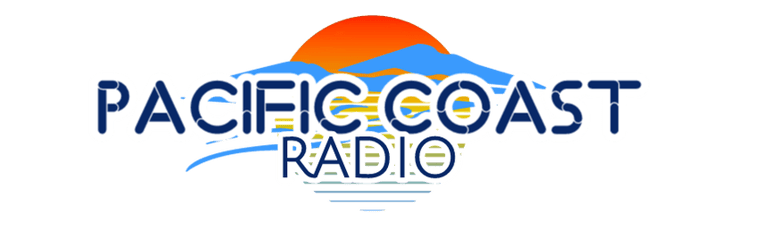 a radio station with the words pacific coast radio