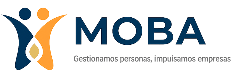 Logotipo de Líderes MOBA, empresa mexicana especializada en administración de nómina, reclutamiento de personal, asesoría jur