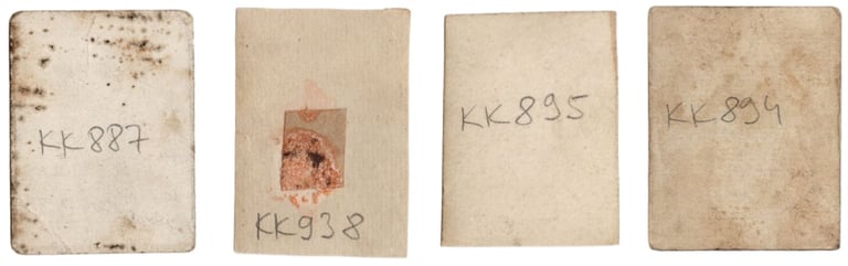 Rare Early 1950s Crvena Zvezda Kosarka Basketball Cards (back)