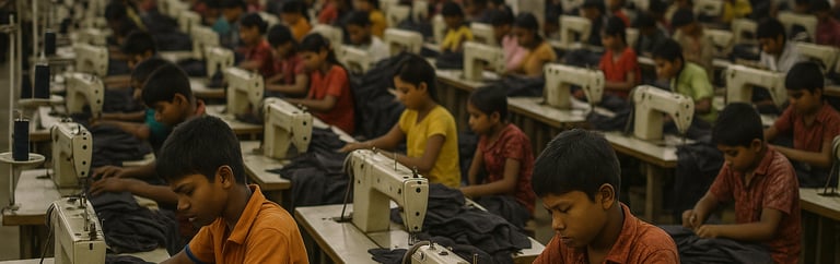 Trabajo infantil en la industria textil global