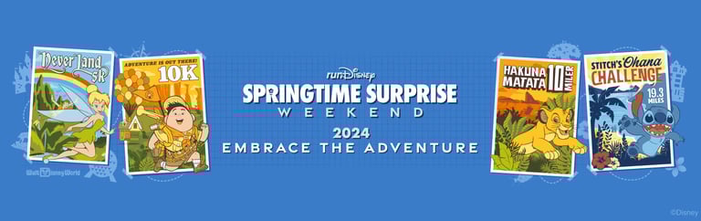 2024 runDisney Springtime Surprise Course Maps