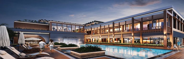 Brigade Lakecrest clubhouse and pool area