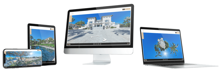 La visite virtuelle en 360 degrés d'un hôtel.